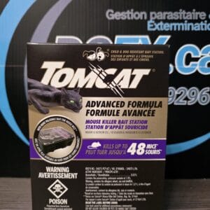 Station d’appât jetable pour souris (4 par boîte)