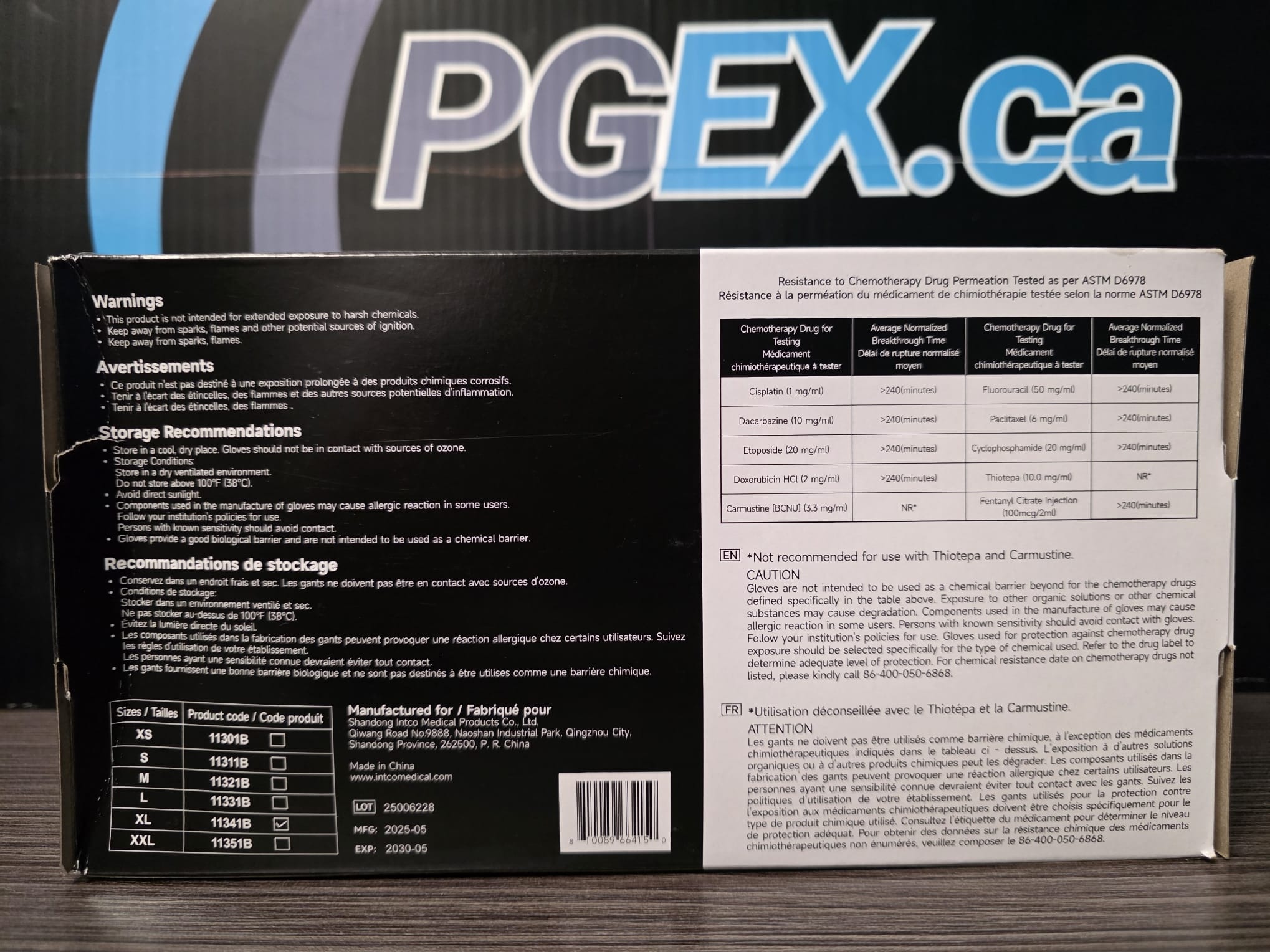 Gant de protection en nitrile XL (Boîte de 100) – Image 2