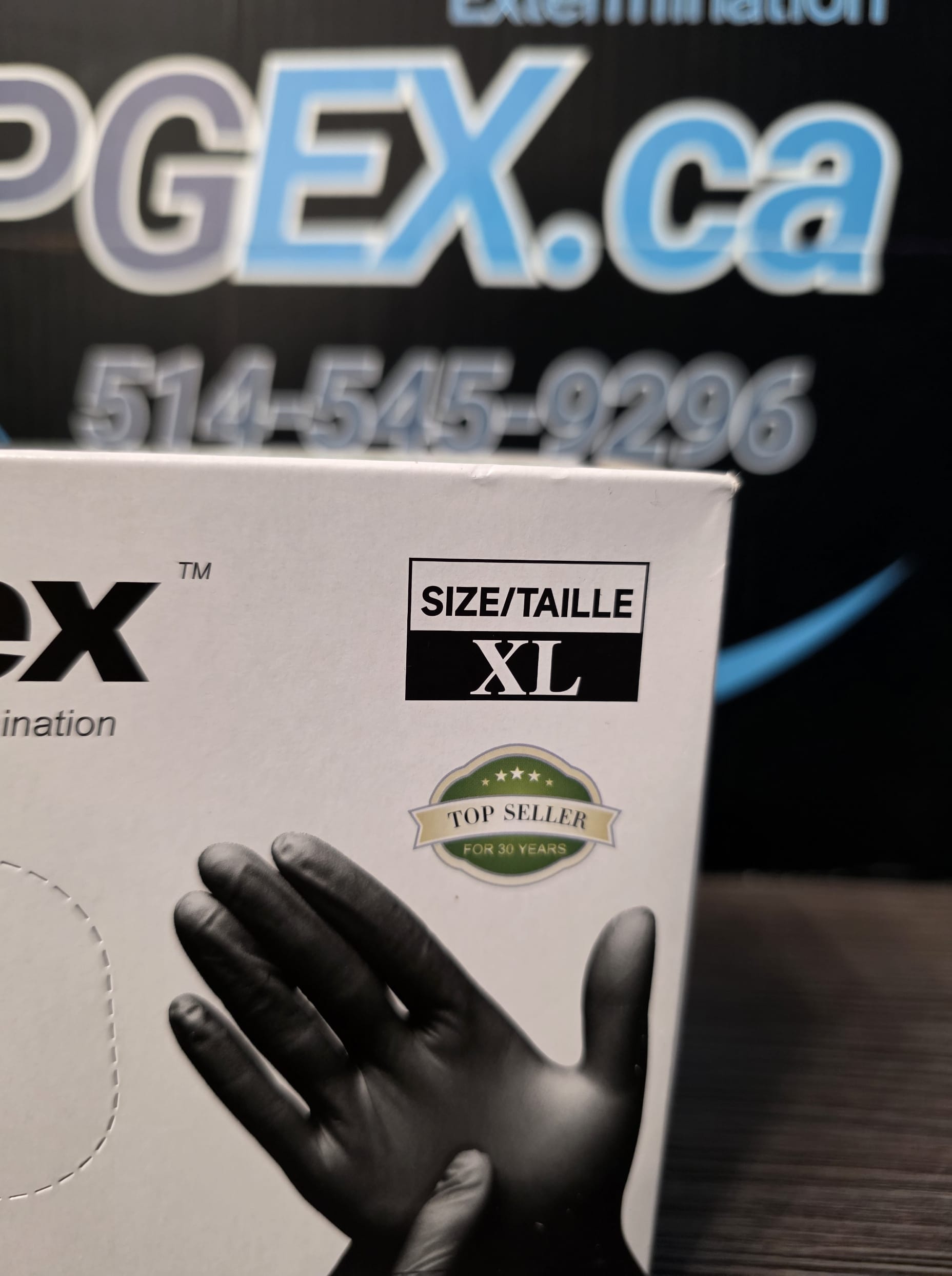 Gant de protection en nitrile XL (Boîte de 100) – Image 3